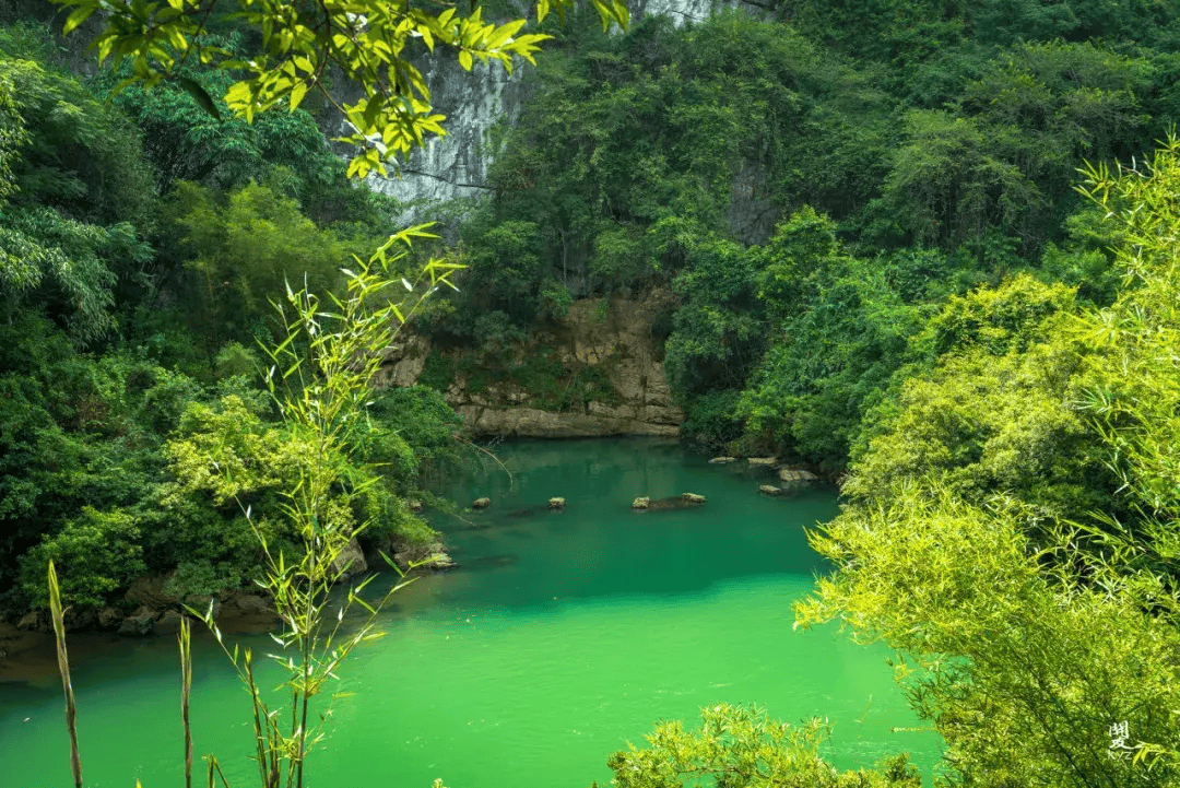 位于鹿寨县中渡镇的鹿寨香桥岩风景区,共分四个景区.