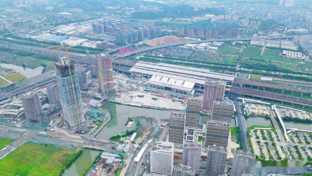 绍兴高铁北站tod综合体项目(a区块)主体结构全面封顶