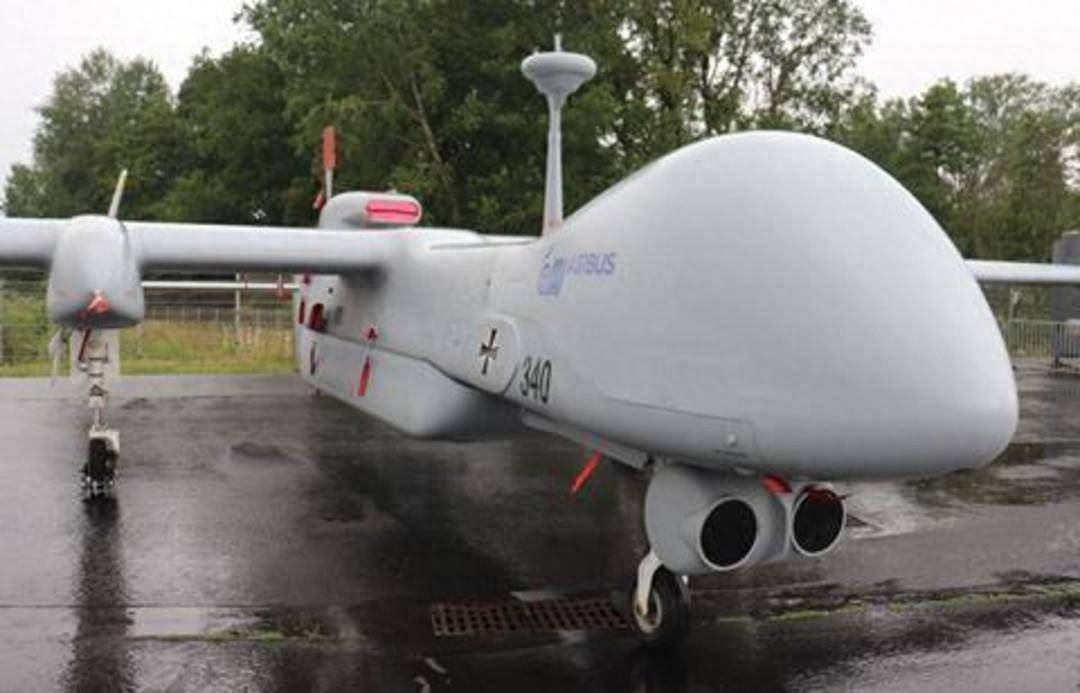 以色列"苍鹭"tp无人机在柏林航展静态展出