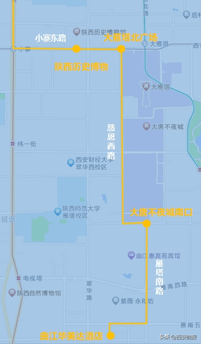 西安机场大巴路线图片