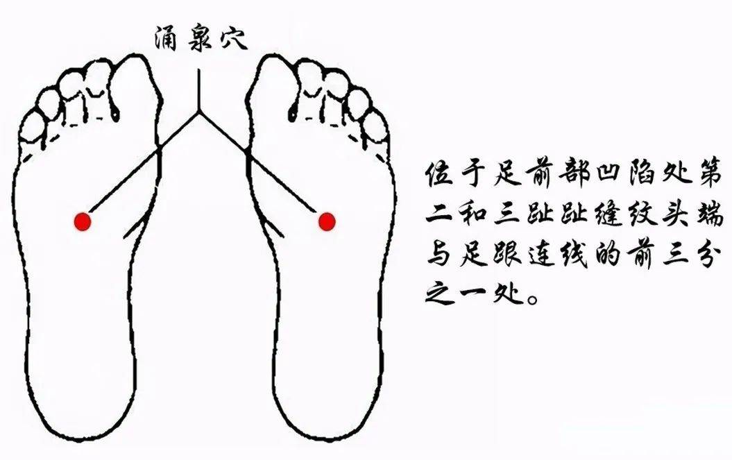 5脚底的"涌泉穴"从"涌泉穴"进入的"寒湿气"容易往上流动,容易引起漆