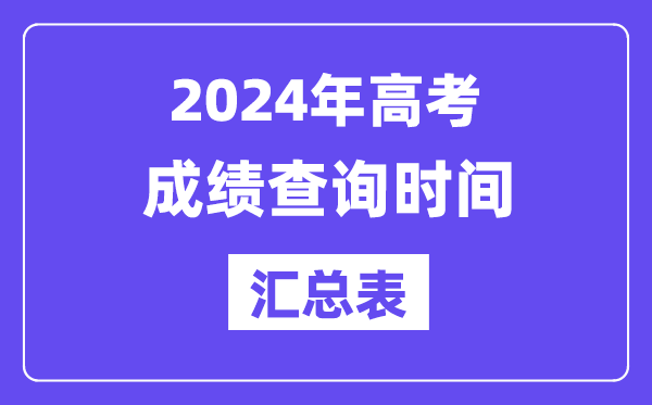 2022年高考查分時間_2024年高考查分數時間_高考數分什么時候可以查詢