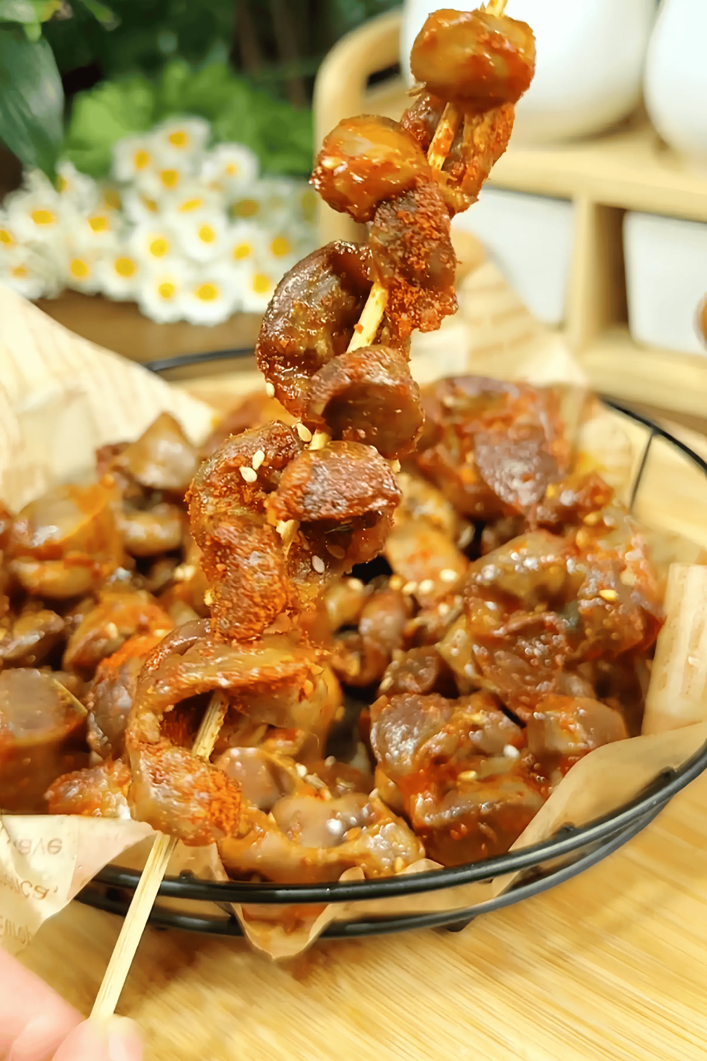 冷门美食～烤鸡胗,一口沦陷!简直了!