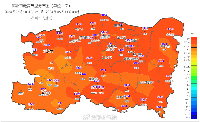 郑州天气河南等地部分地区可达9～10天35℃以上高温日数有6～8天陕西