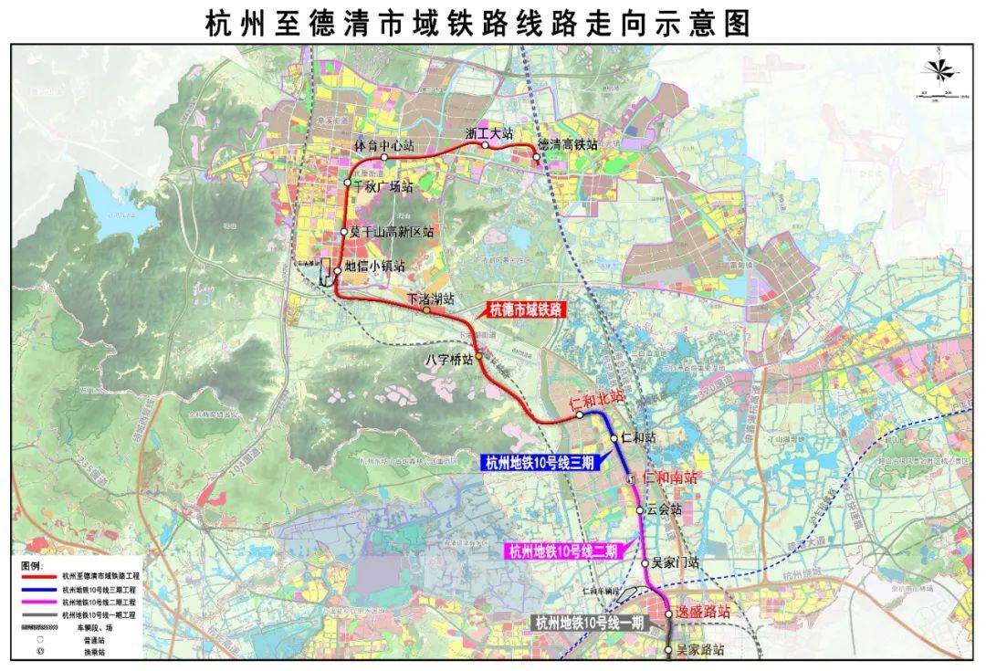 项目建成后,将与10号线贯通运营,届时可实现杭州主城,仁和片区和德清