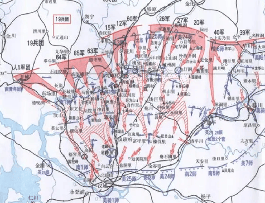 清川江战役地图图片