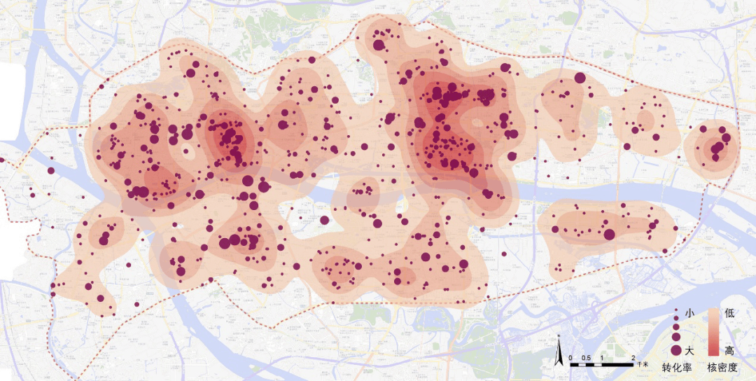 理论研究 | "网红空间"虚实分布特征及其热力关联研究