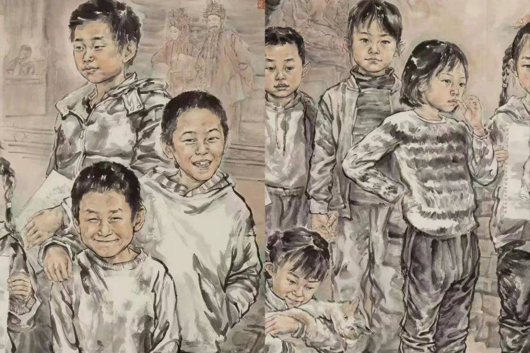 个新兴的专业到一个较为传统的专业您的数媒背景又让您在中国画的学习