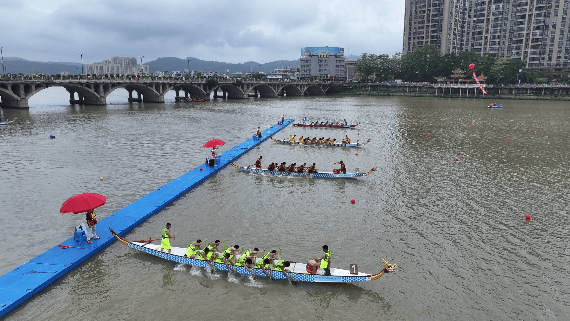 凤江上群龙争先,潮州市饶平县"凤江杯"龙舟比赛落幕