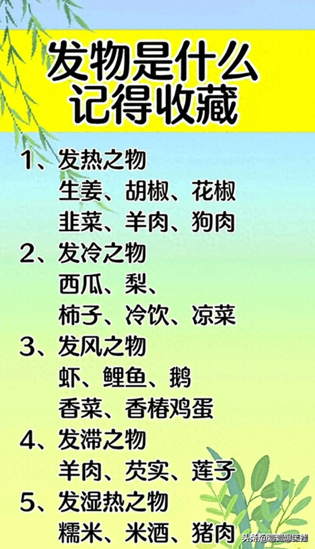 发物是什么?常见发物一览表,涨知识了,收藏起来看看吧
