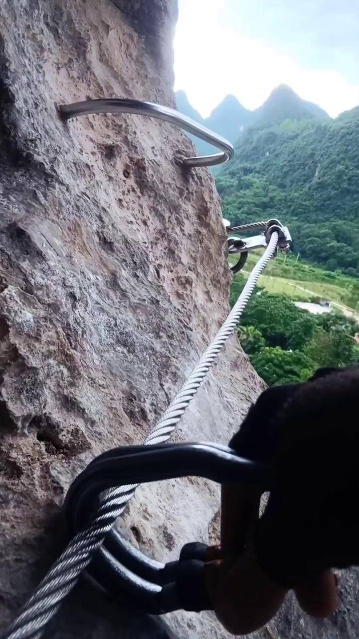 阳朔户外项目,飞拉达攀岩溜锁你值得拥有飞拉达攀岩 户外