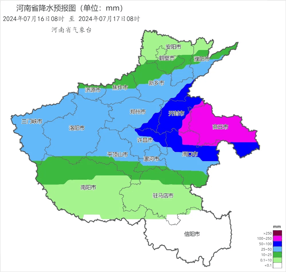 河南降水量分布图图片