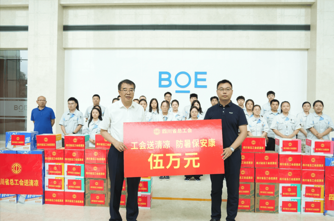 徐其斌一行先后前往四川长虹电子控股集团有限公司,绵阳京东方科技