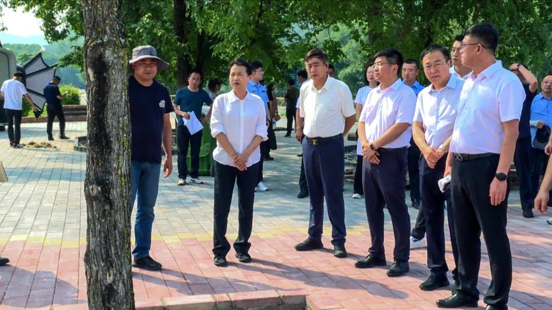 董文琴到金林区九峰山养心谷景区调研检查