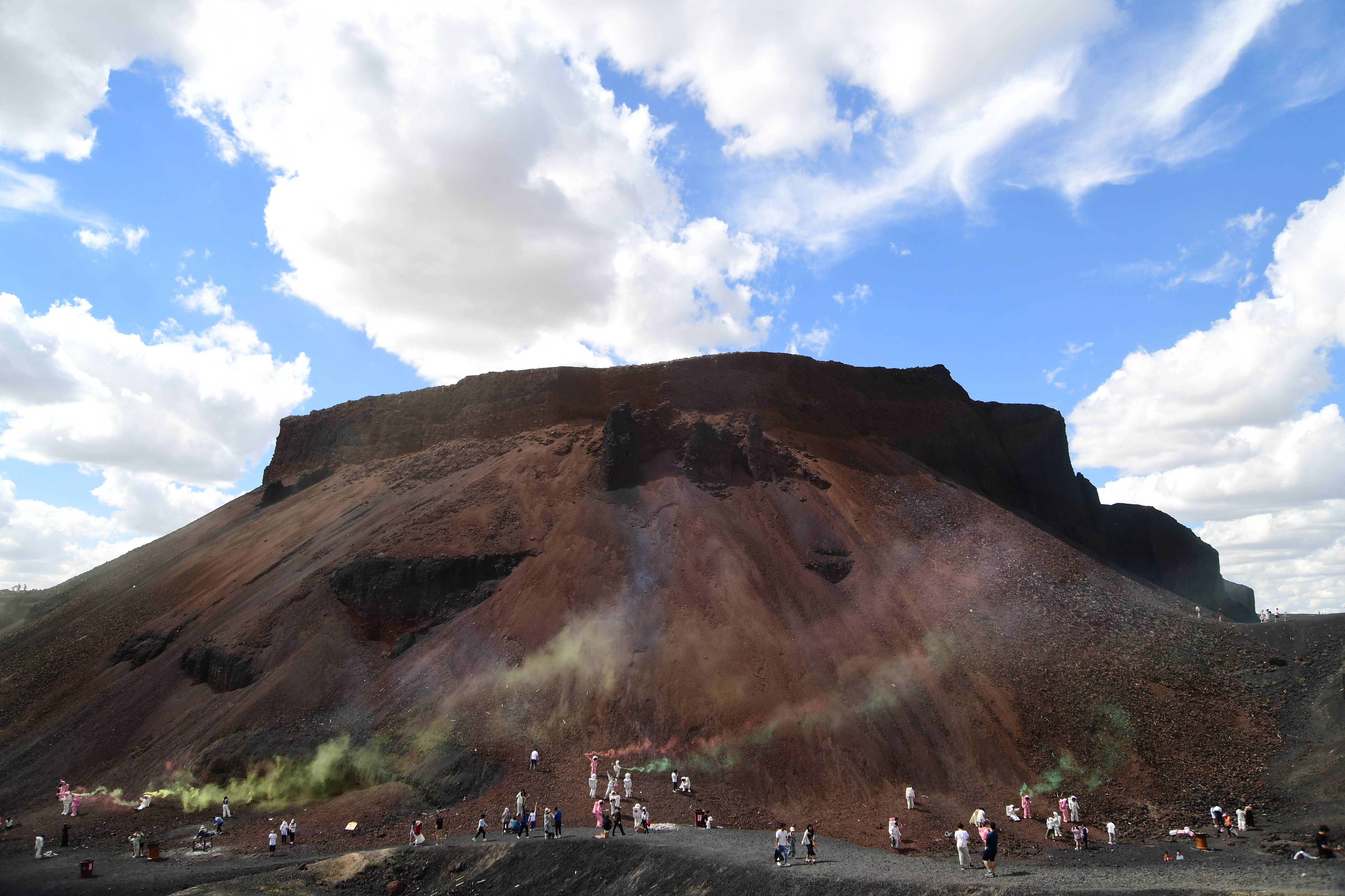 火山种类图片