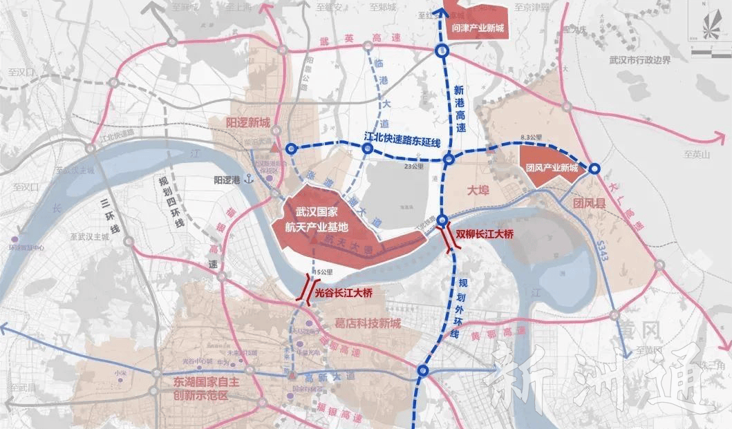 新洲区城区最新规划图图片