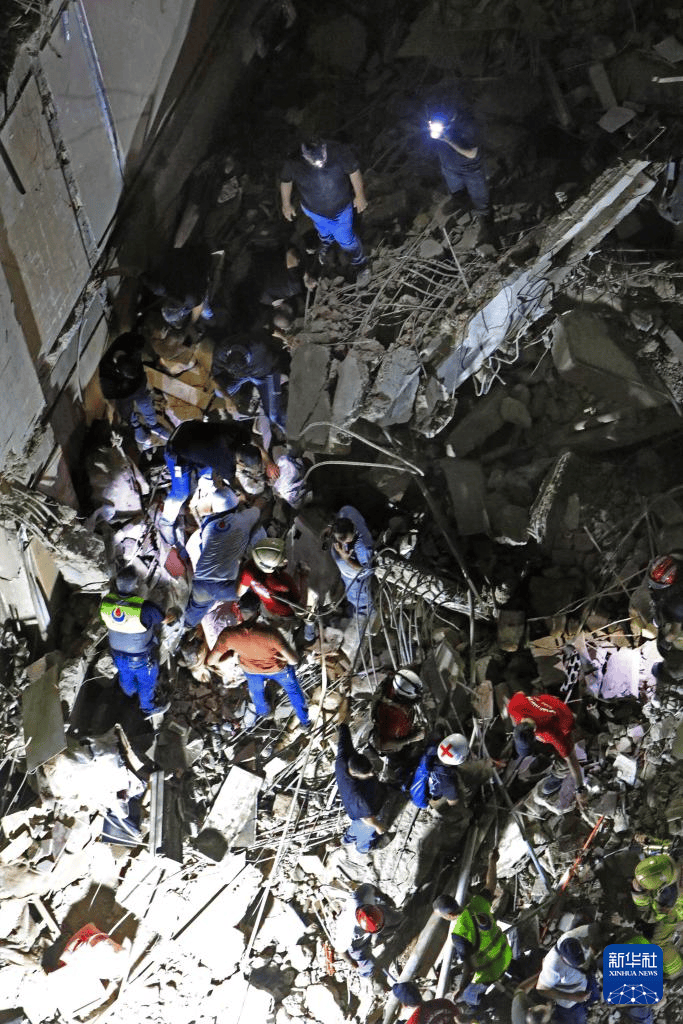 空袭贝鲁特南郊至少3人死亡 黎巴嫩总理予以谴责_袭击_新华社_事件