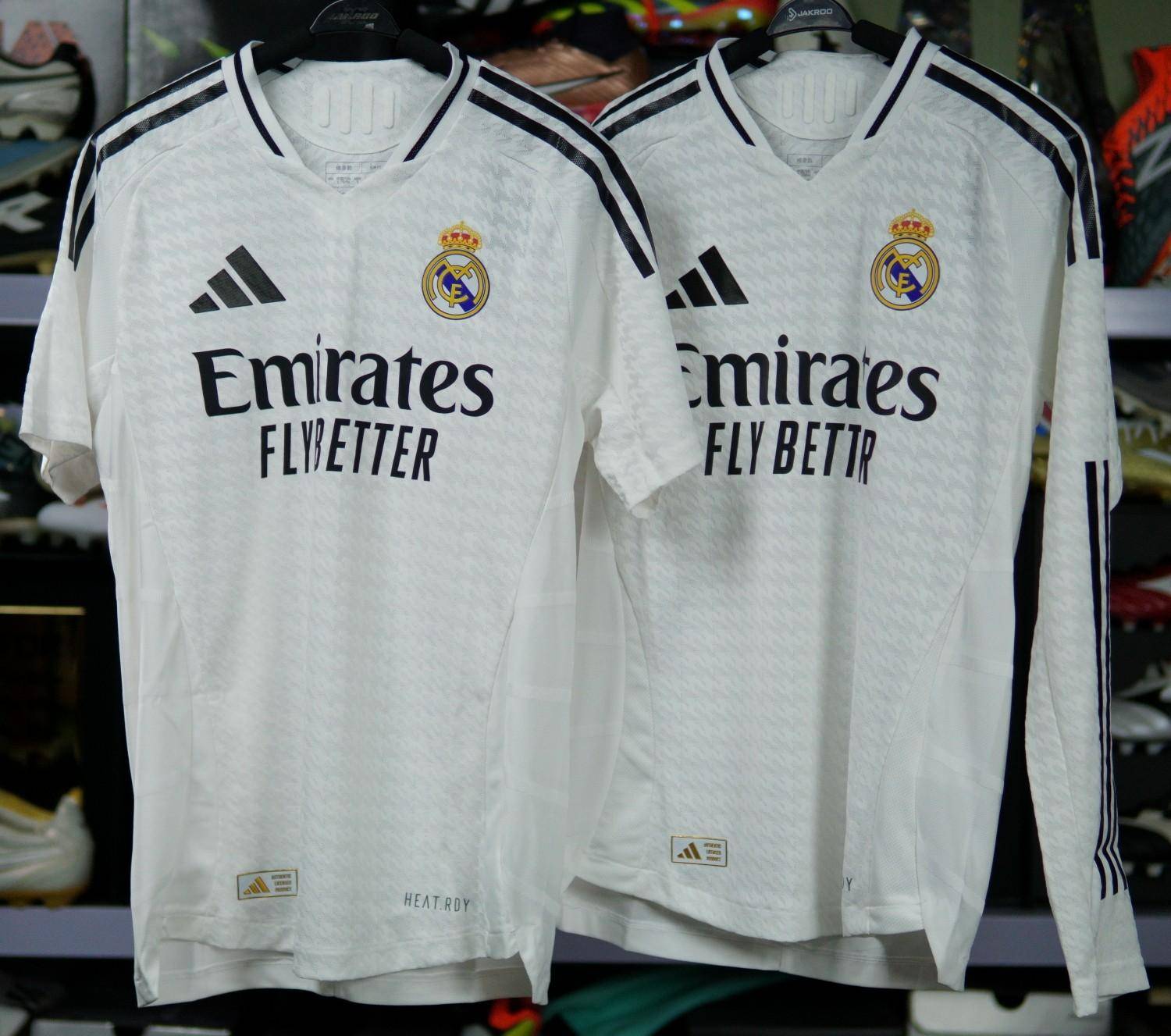 近观!adidas皇马2024/25赛季主场球员版球衣