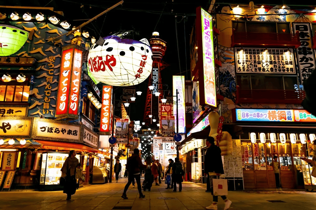 日本大阪街道图片图片