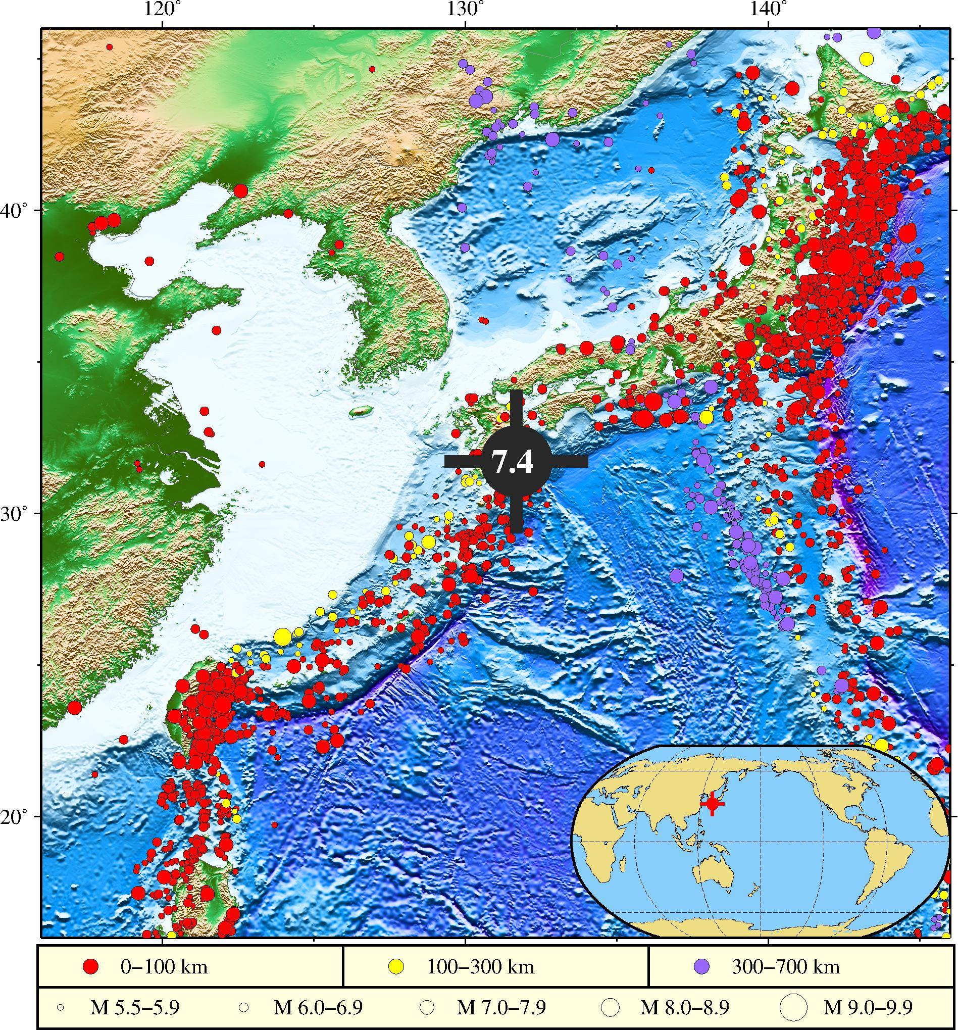 日本地形图 放大图片