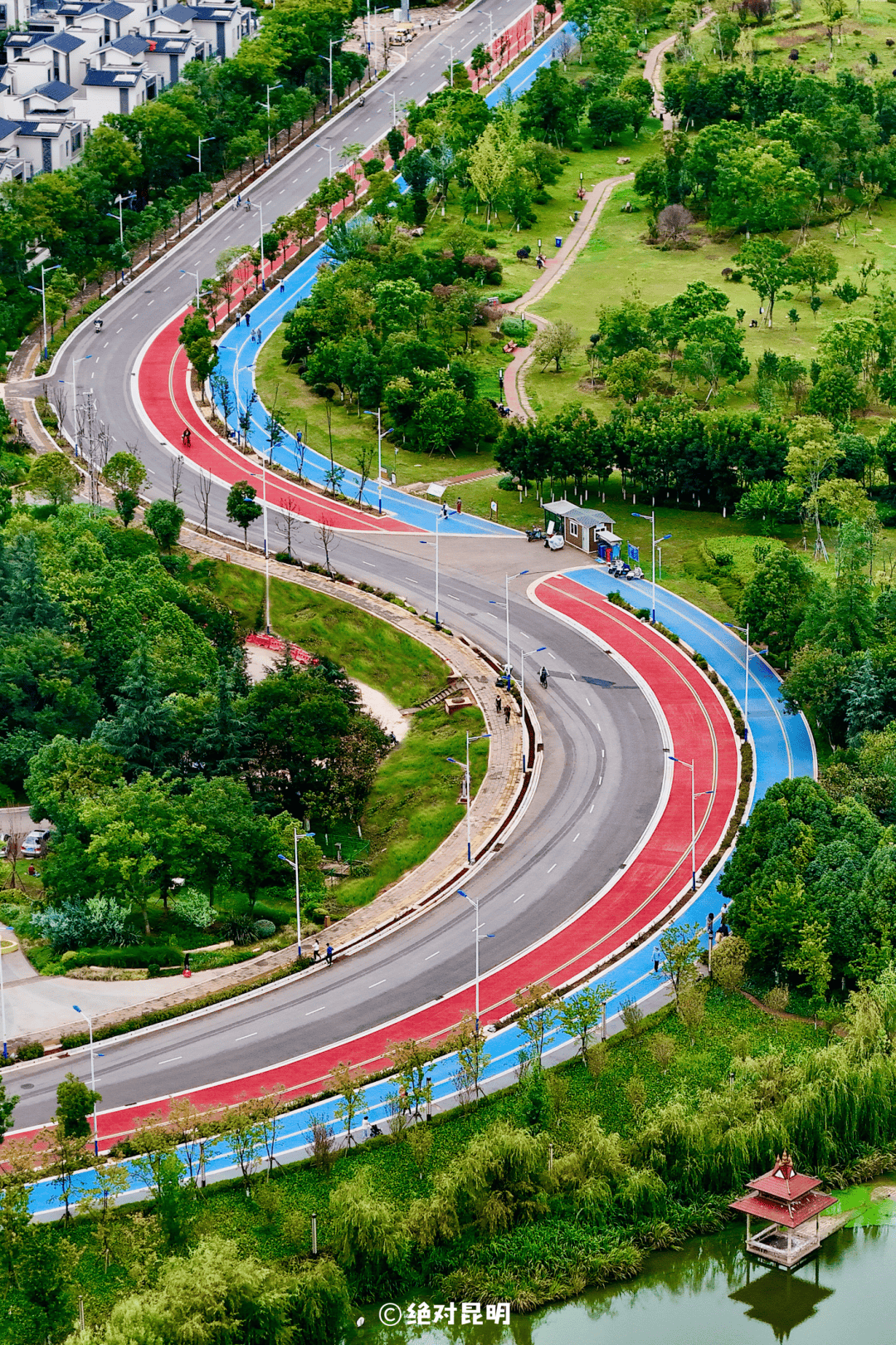 在昆明滇池东岸(滇池旅游黄金岸线·草海绿道沿线)和昆明公园1903