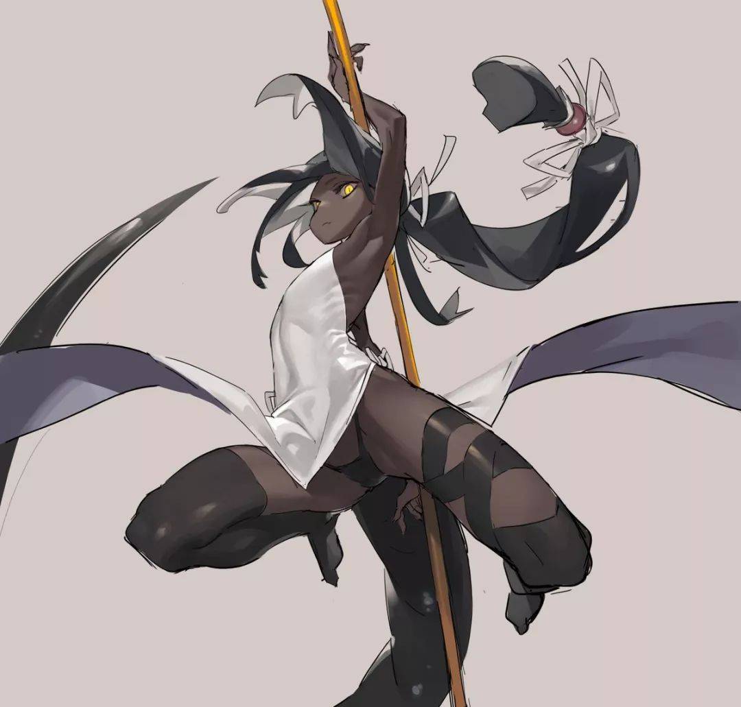 推特低调画师笔下的黑皮妹子