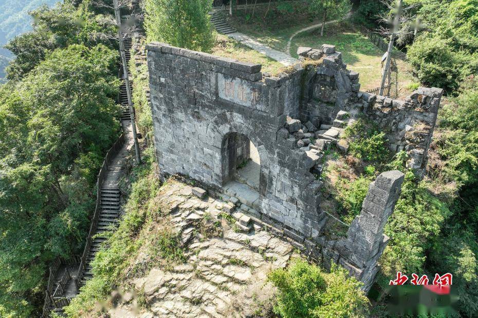 航拍世界文化遗产遵义海龙屯遗址