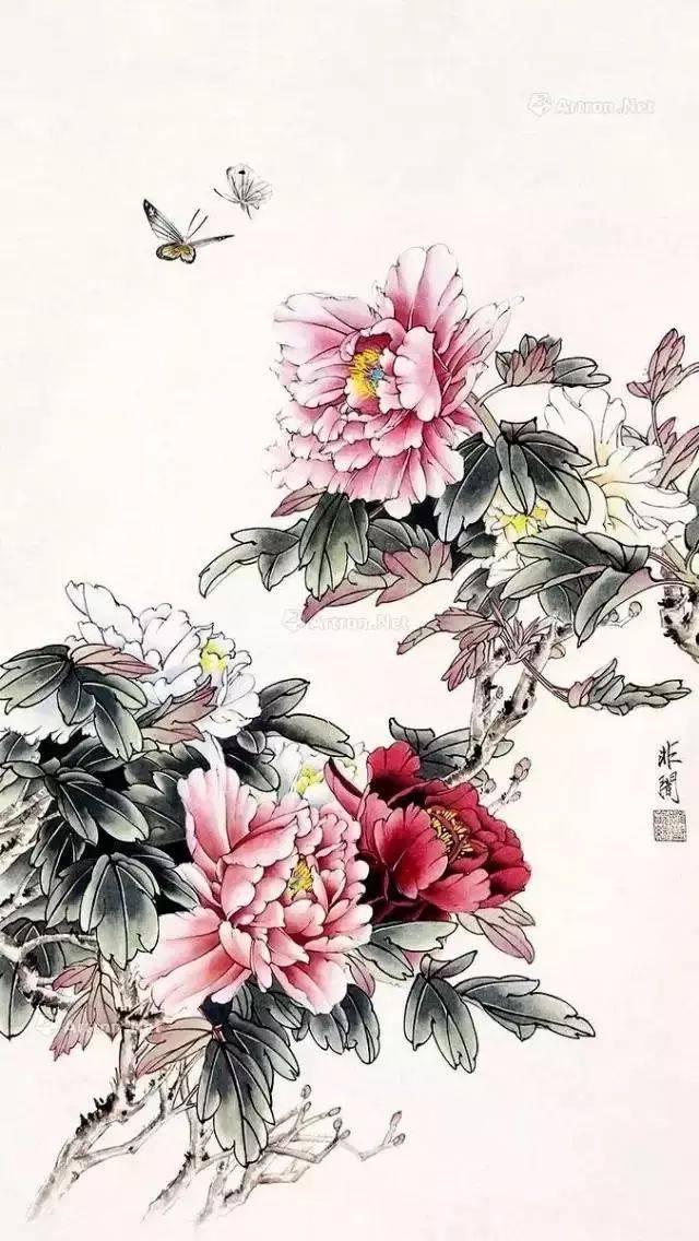 150幅国画牡丹,花开正艳,富贵逼人!_花卉_西苑_唐代