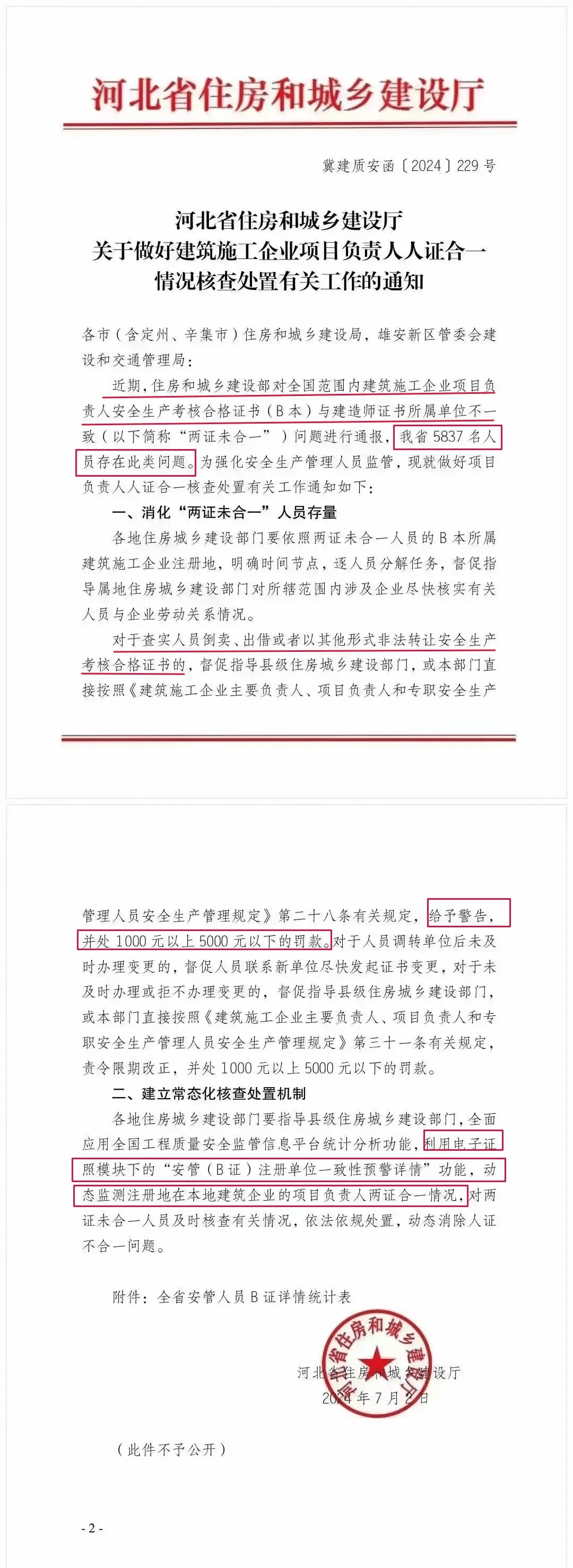 工程科科长挂靠一建8000元/年，党内警告处分！