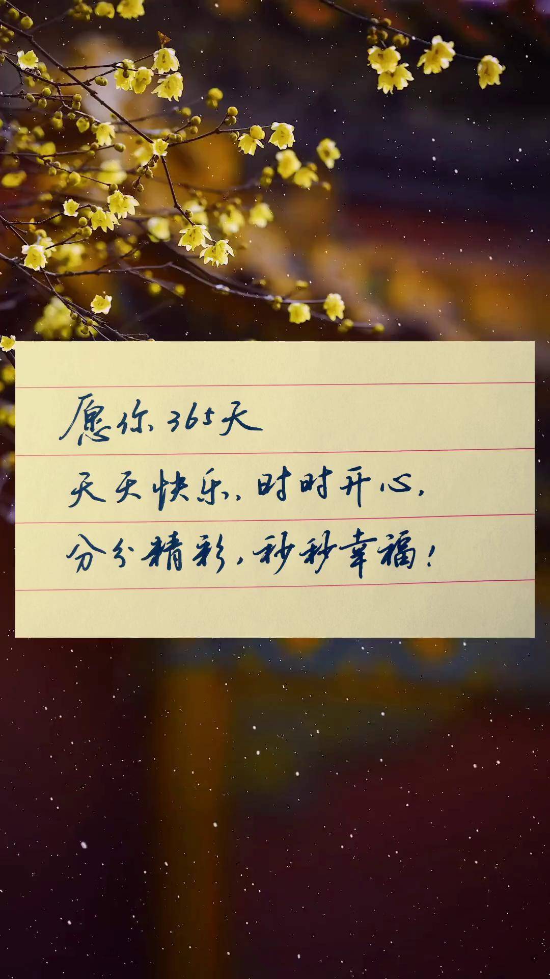 硬笔书法 365天祝福