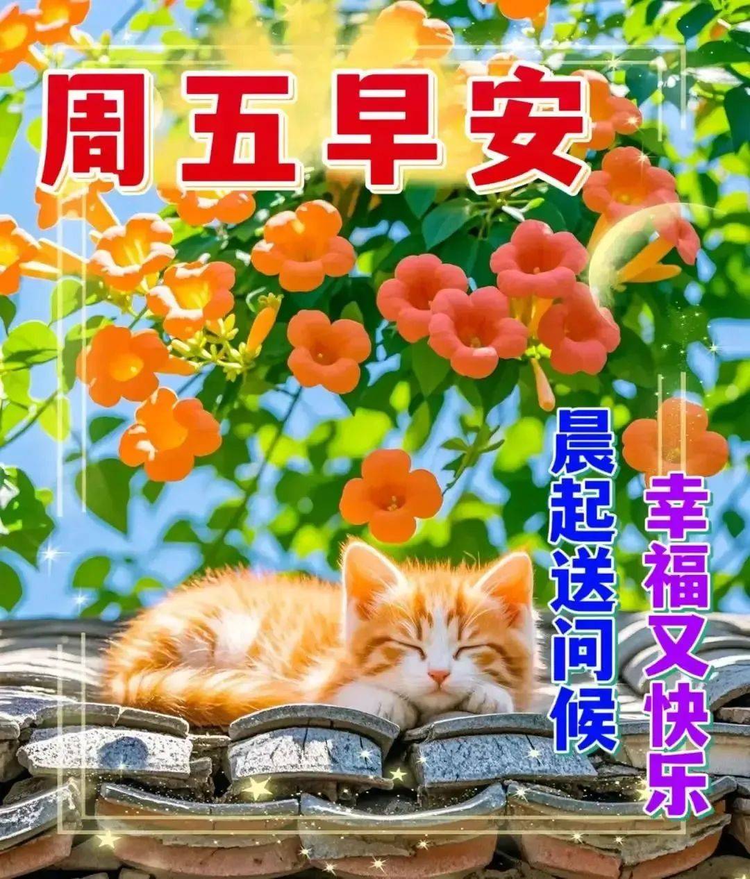 周五早安祝福图片带字图片