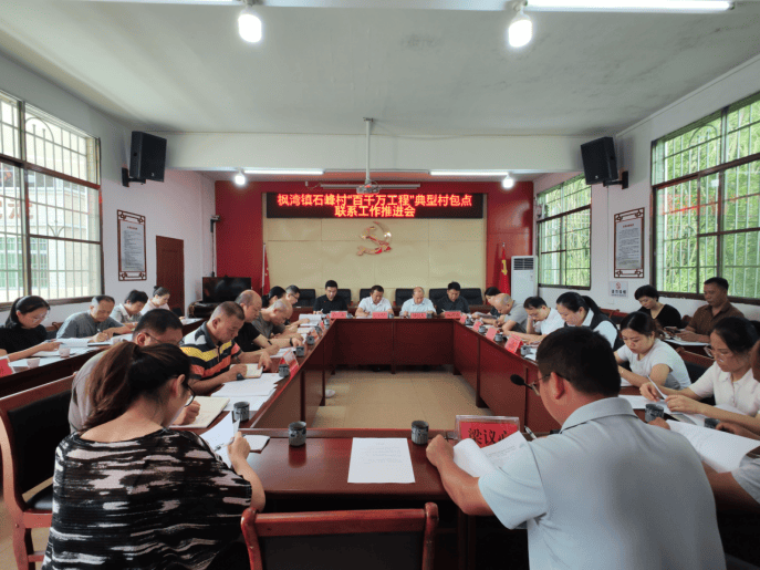 “百千万工程”加力提速|枫湾镇石峰村“百千万工程”典型村包点联系工作推进会召开_整改_单位_问题