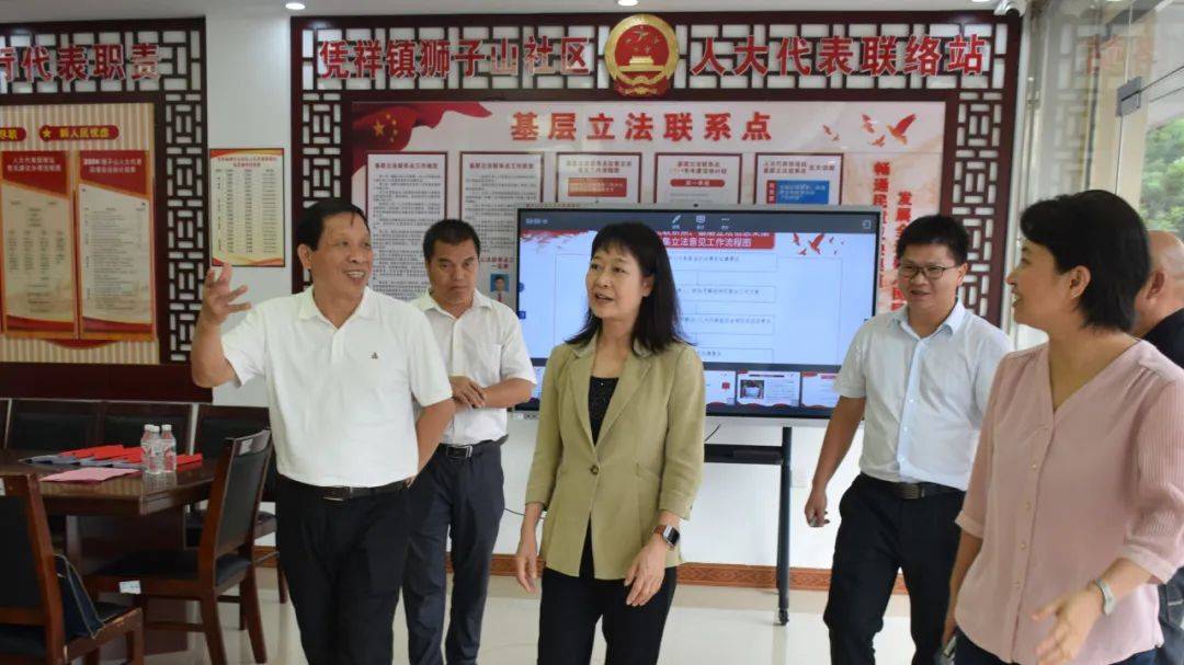 谭燕玲率队到凭祥市开展人大代表工作调研