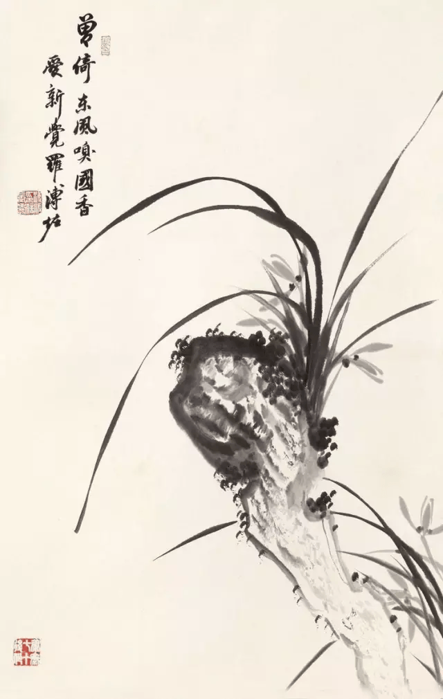 他是末代皇帝溥仪的堂弟,他的画气韵飘逸,脱俗清秀_爱新觉罗·_书画