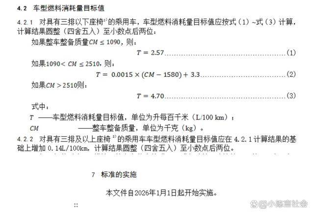 燃油车天塌了!刚刚,工信部公布乘用车油耗指标