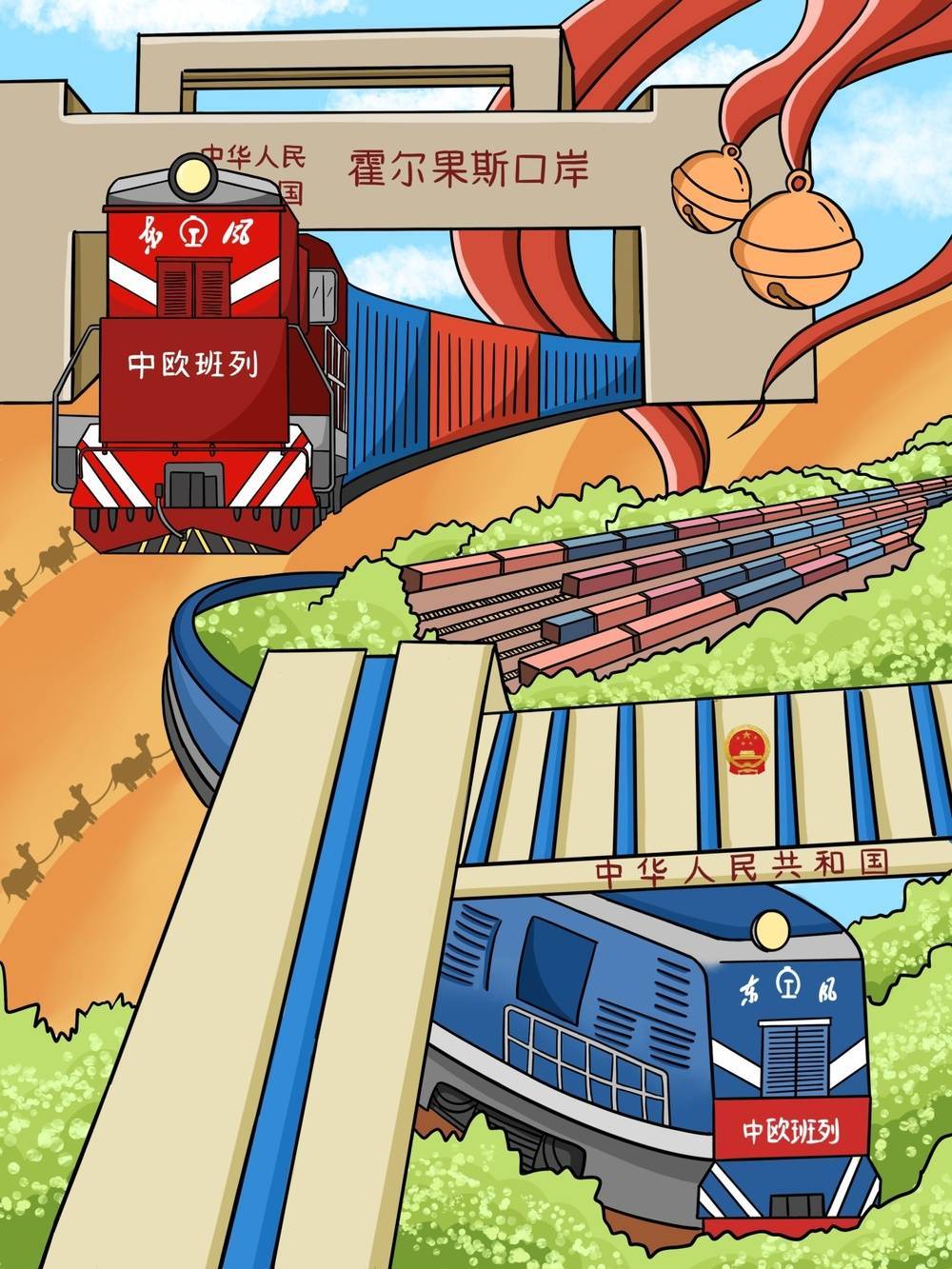 漫评|新疆铁路双口岸:为畅通国际贸易注入新动能