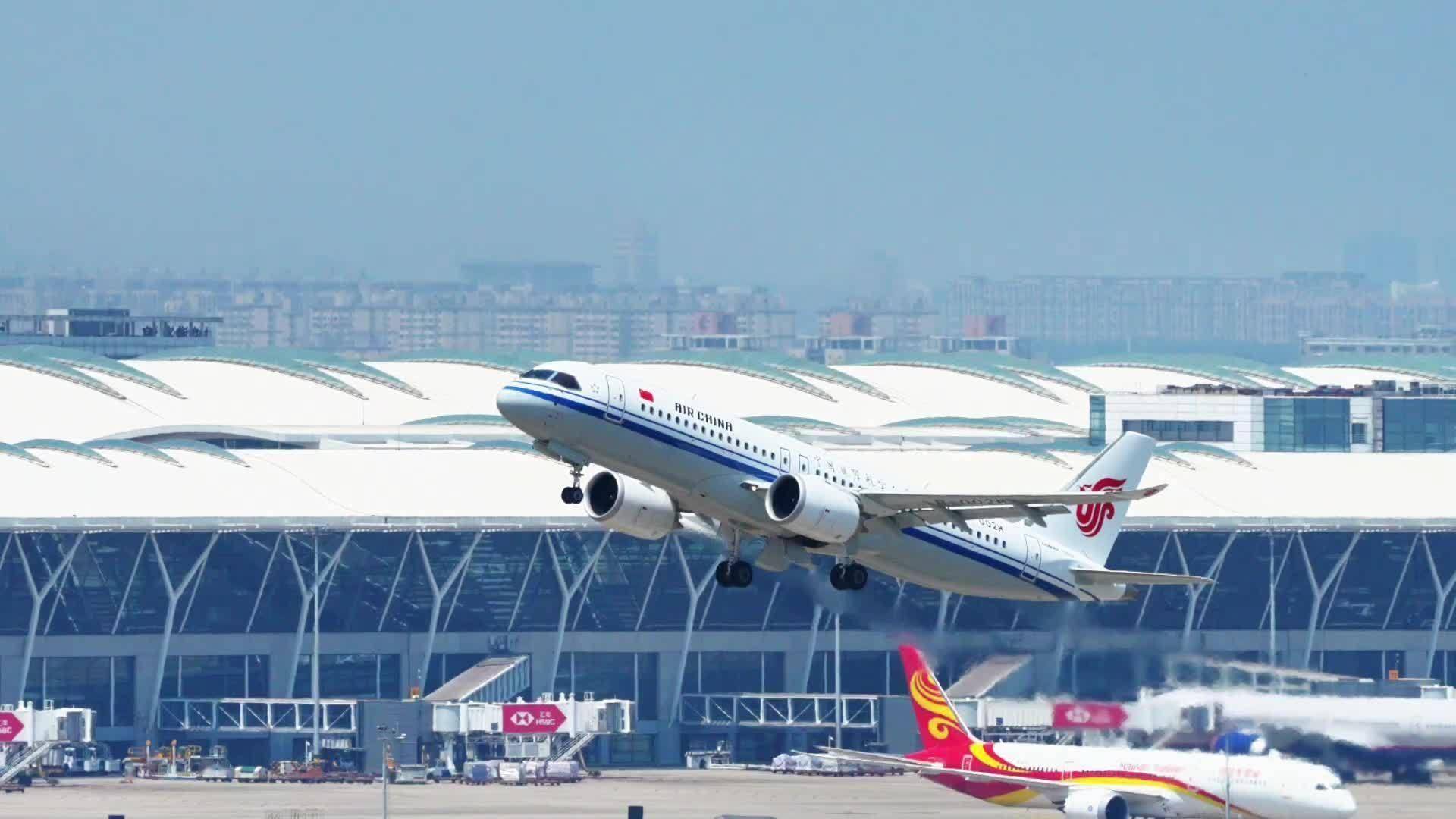 C919起飞降落图片