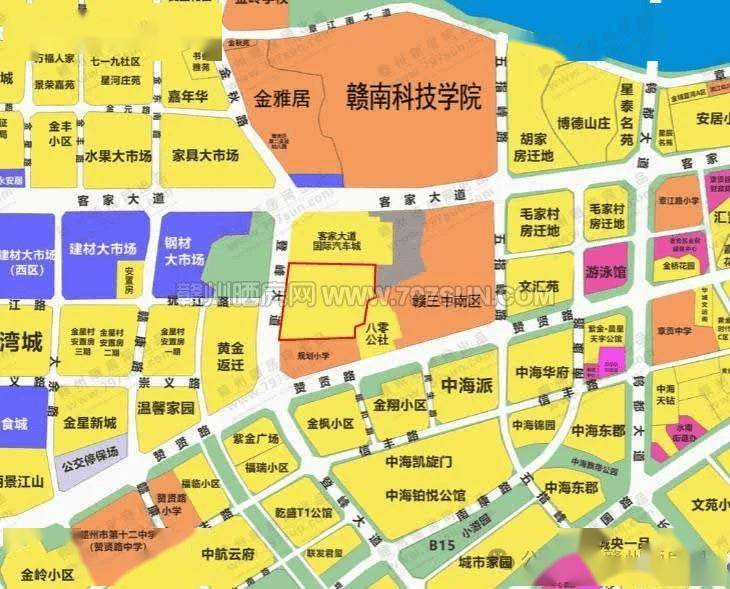 赣州市章江新区地图图片