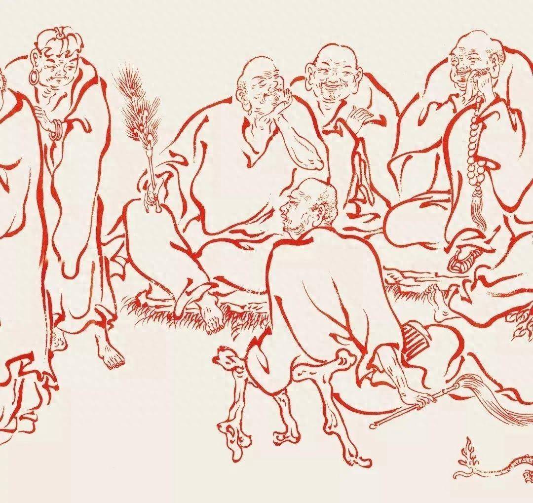 弘一法师:108罗汉图