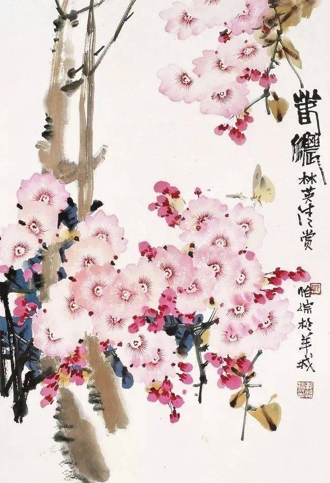他的花鸟画就是一个大花园!太漂亮啦!
