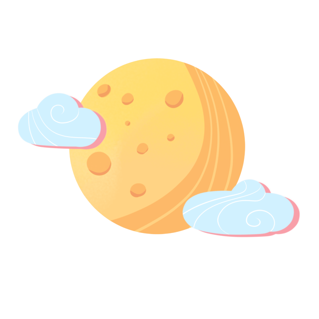 海棠果,红枣鲜,西瓜月饼供上天,红木桌子金闪闪,月亮圆圆像银盘,八月