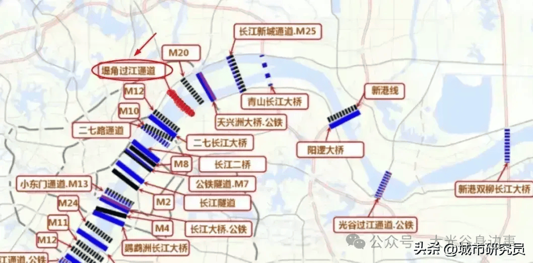 光谷长江大桥选址图片