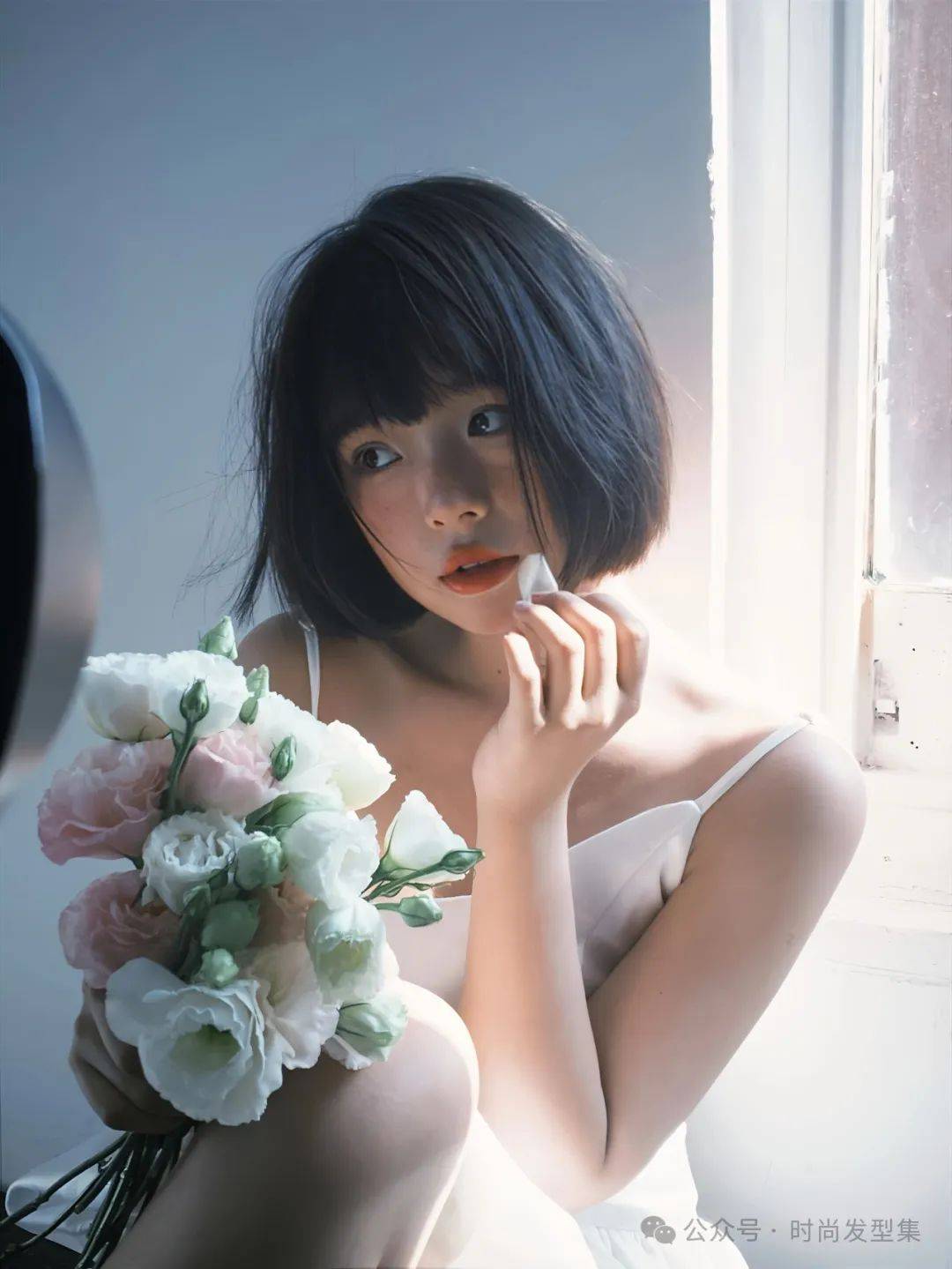 秋季吸晴学生头妹妹头38秒变18