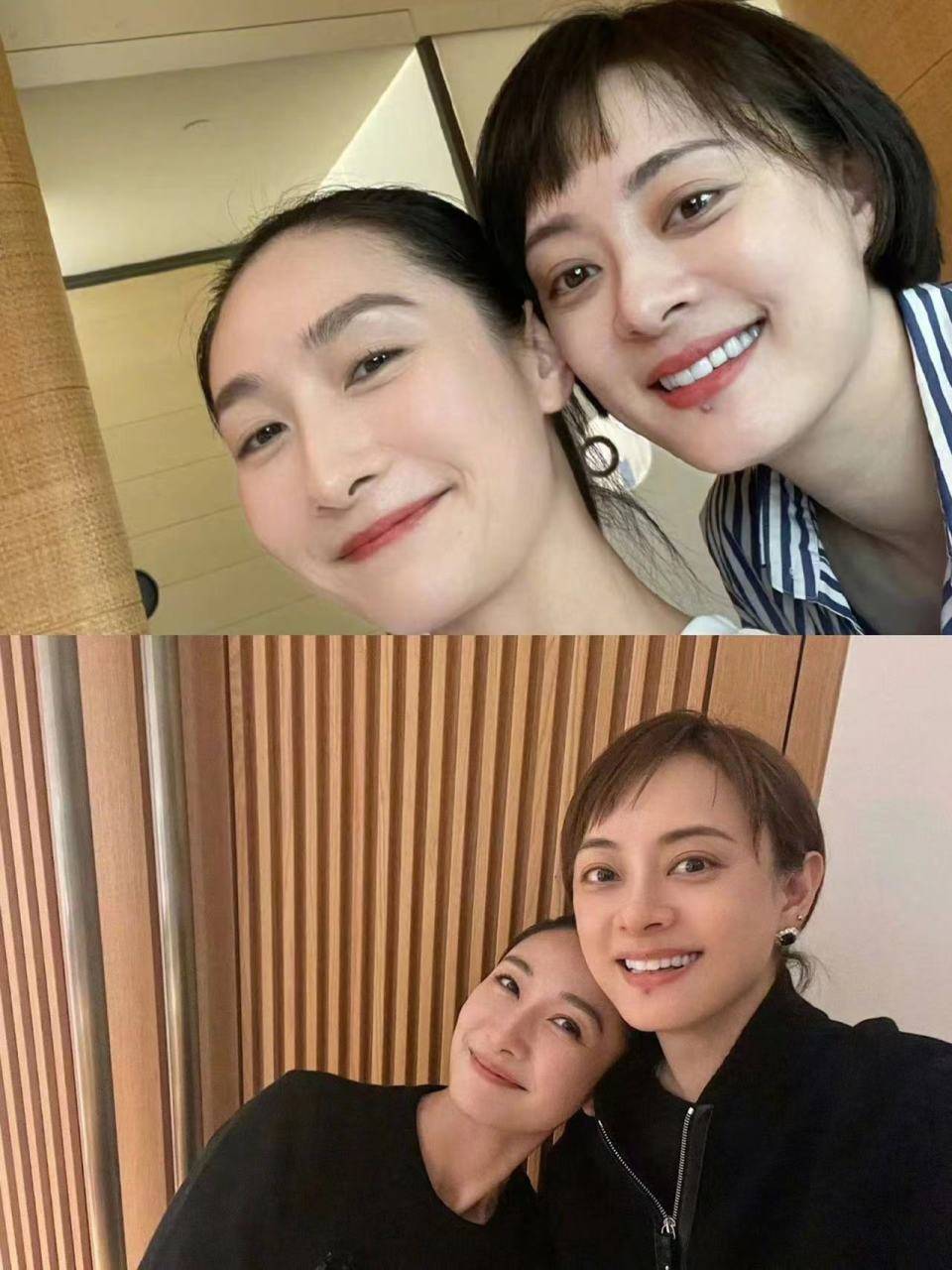 陶昕然为孙俪庆生,晒出十四年前后的合照,几乎没什么变化