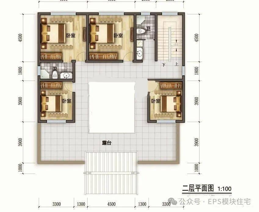 4米宽17米建房图纸图片