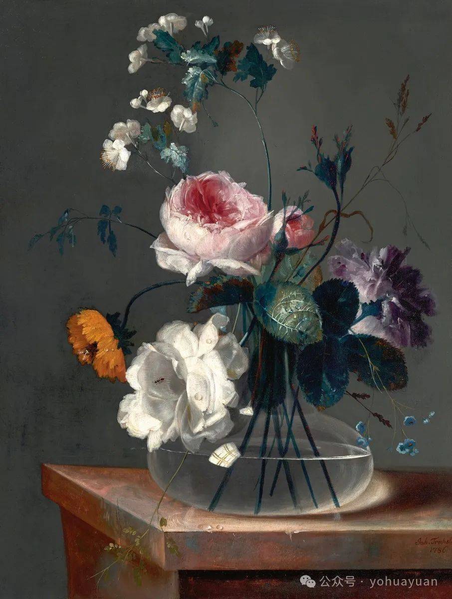 油画花卉欣赏——johann·baptist·drechsler