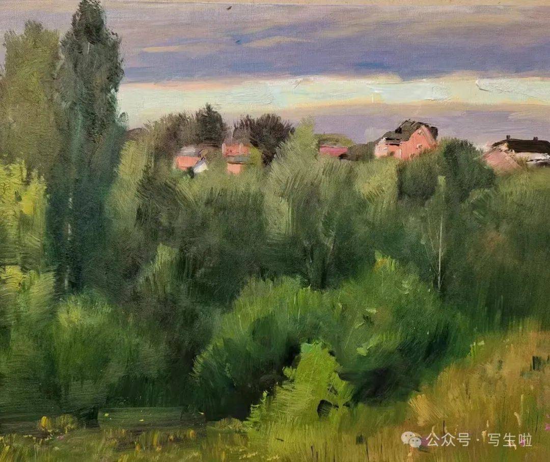 【写生啦】李南2024俄罗斯写生作品_苏兹_达里_油画