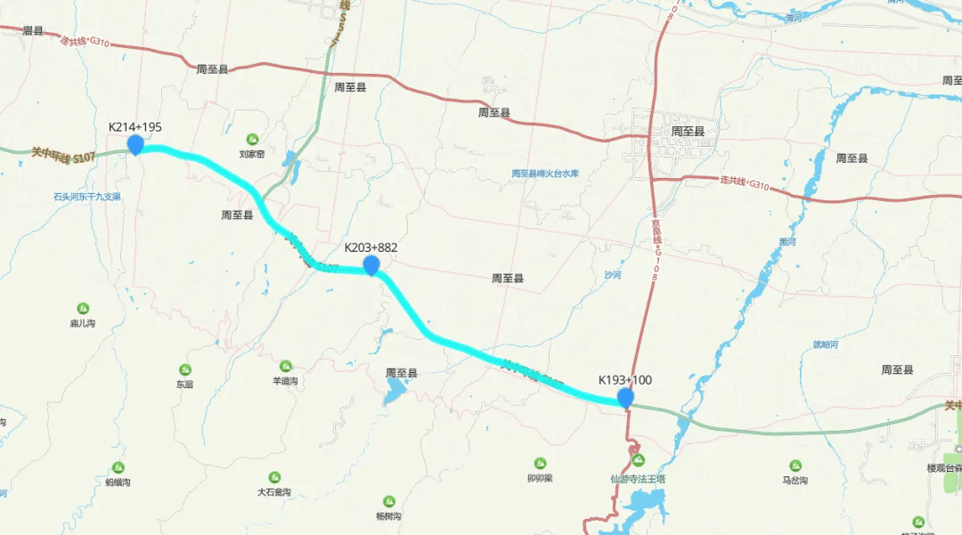 省道107线路图片