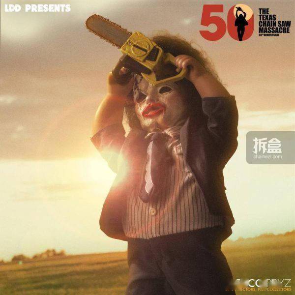 mezco 活死人娃娃 德州电锯杀人狂皮脸 1974版 q版可动人偶
