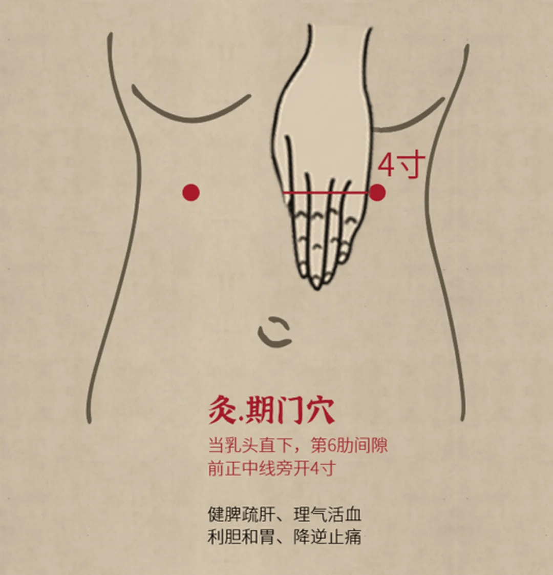 疏肝理气按摩哪里配图图片